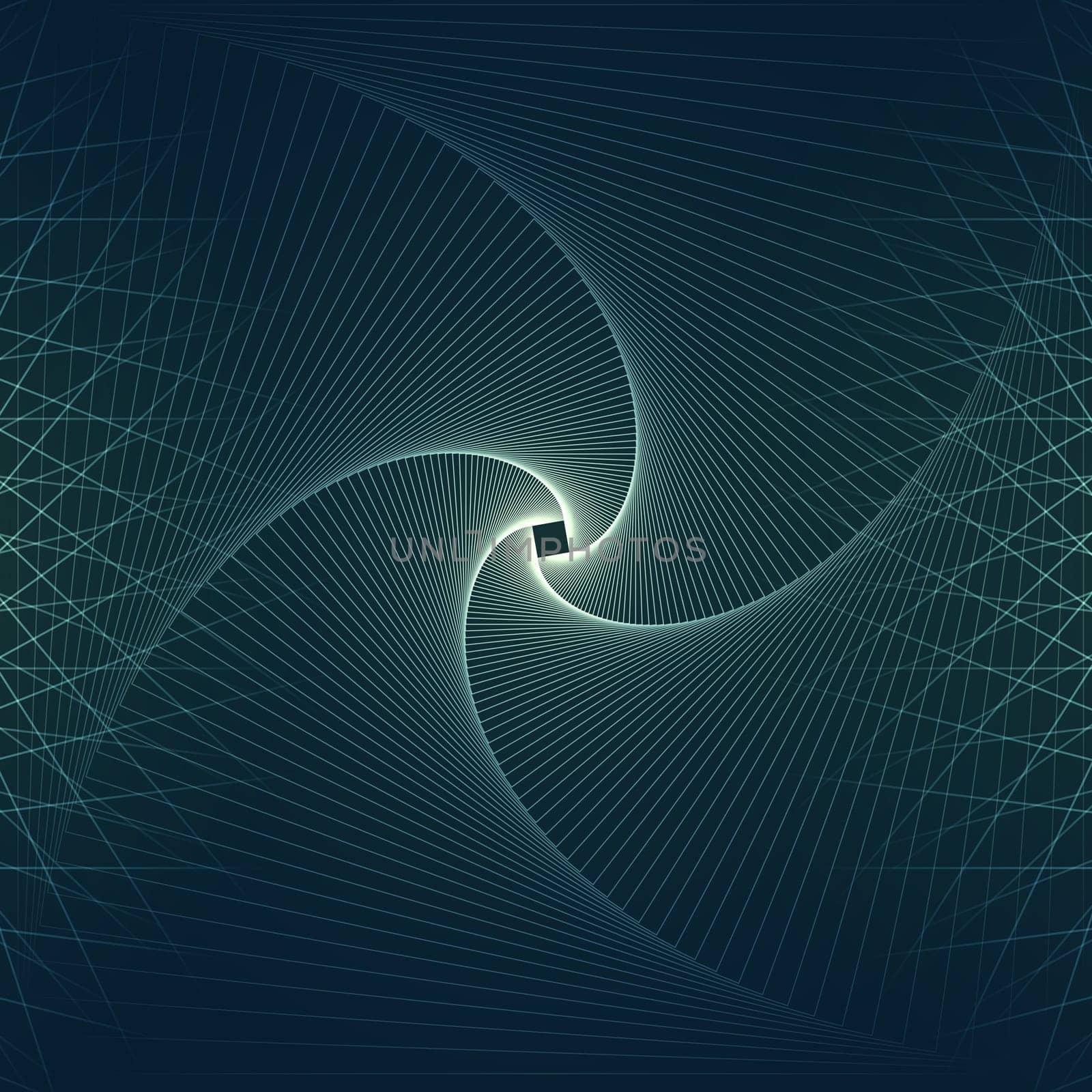 Abstract background with spiral line art design