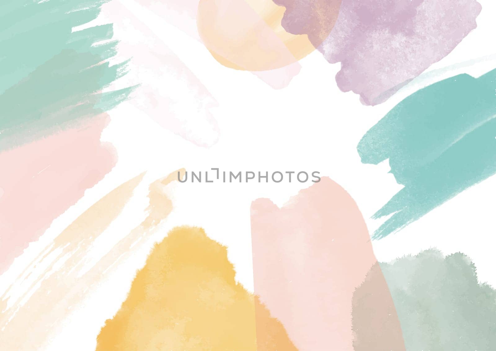 Abstract background with a hand painted watercolour design