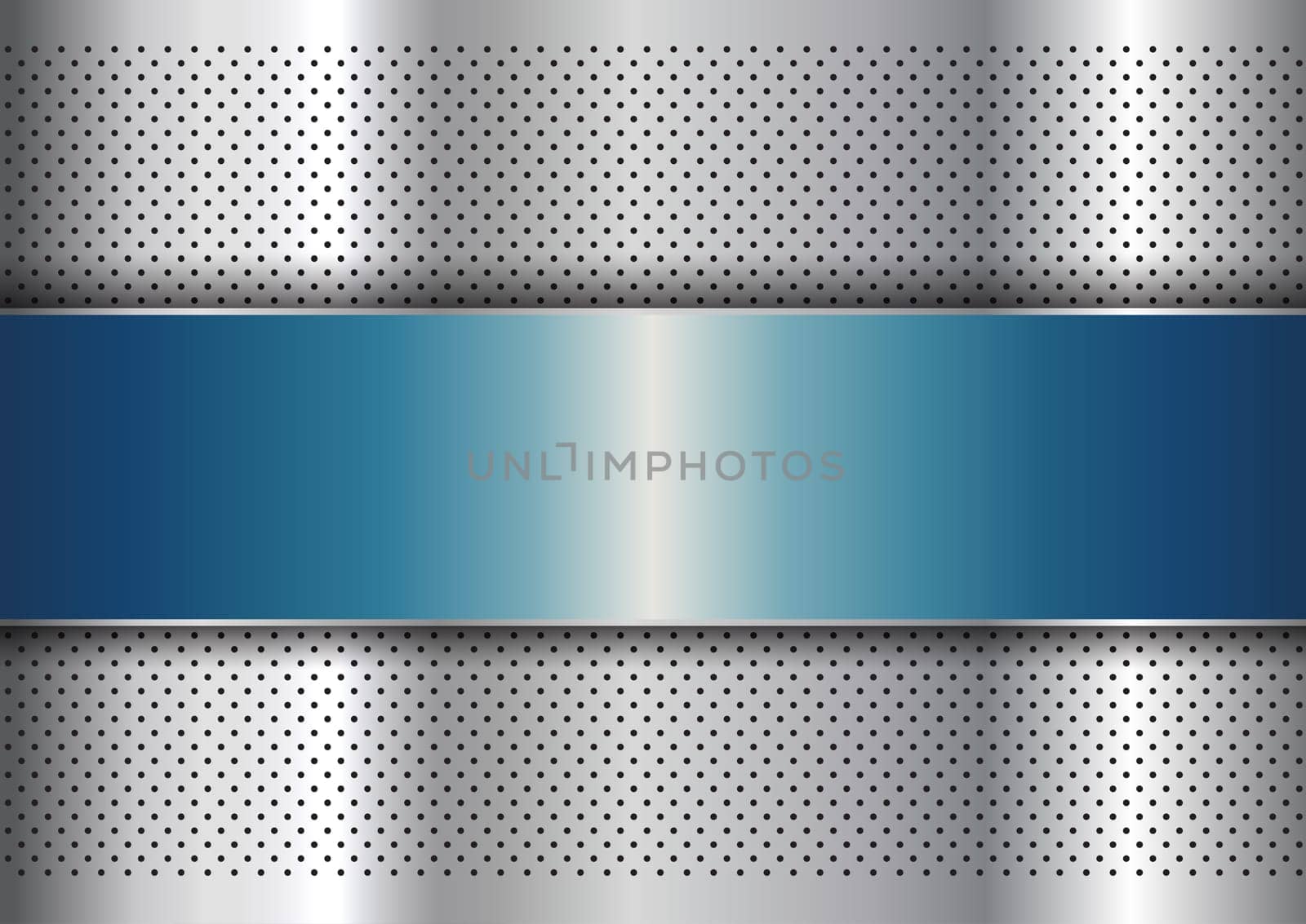 Abstract background with various different metallic textures