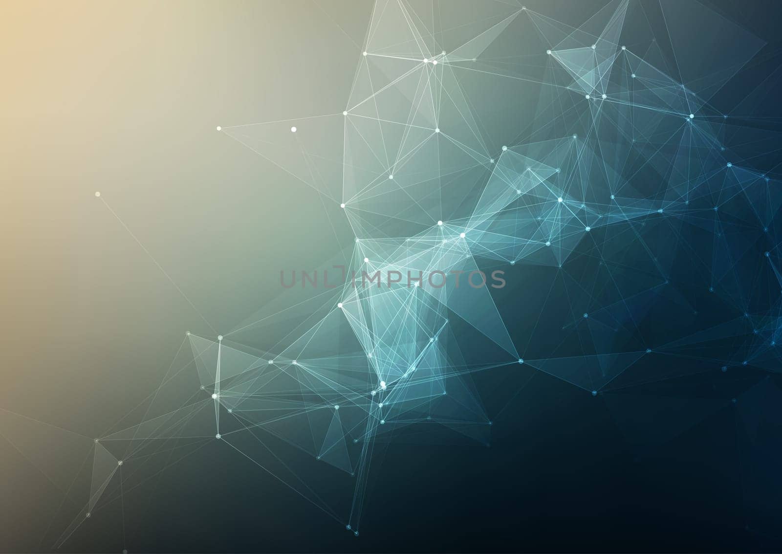 Abstract background with a low poly techno design