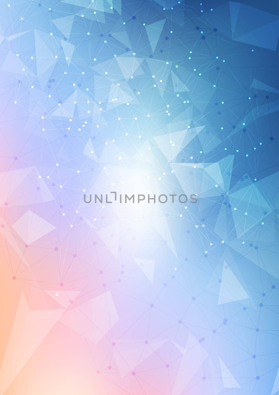Abstract background with low poly mesh design