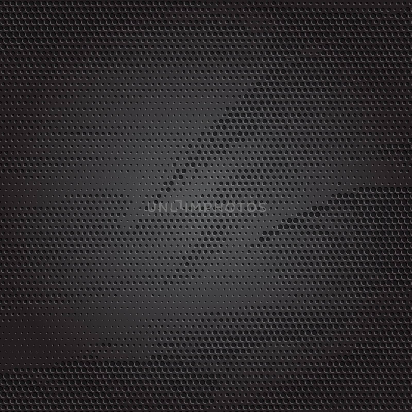 Abstract background with a perforated metallic texture