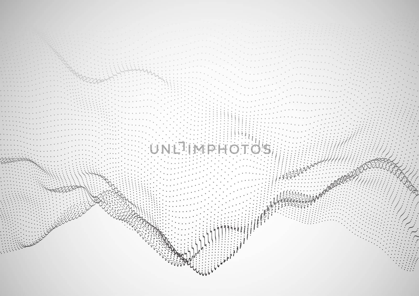 Abstract background with a techno modern flowing particle design