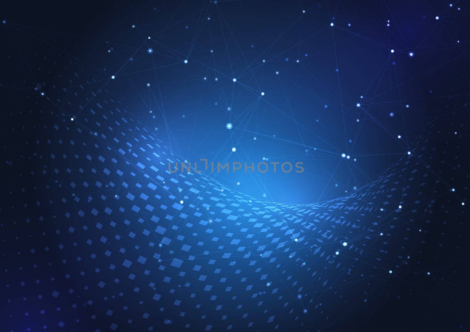 Abstract background with connecting lines and dots