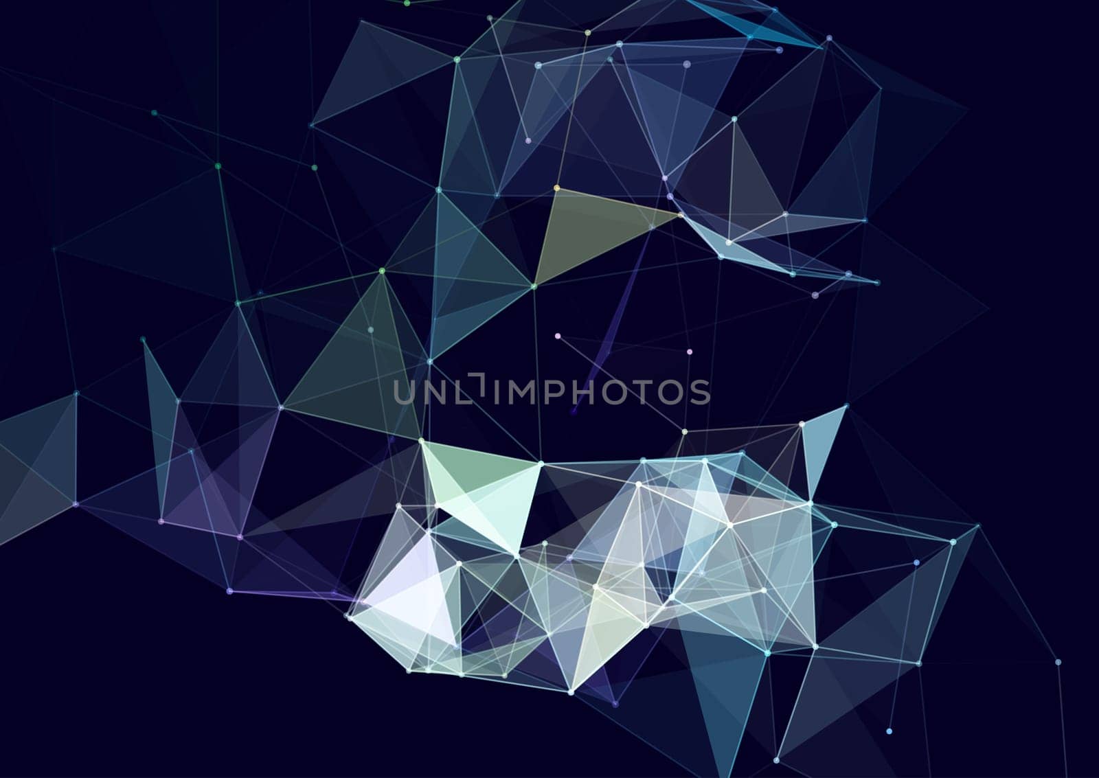 Abstract plexus design with connecting lines and dots 2302