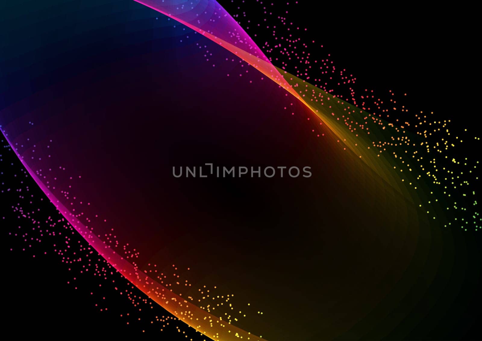 Abstract background with a rainbow coloured flowing lines design