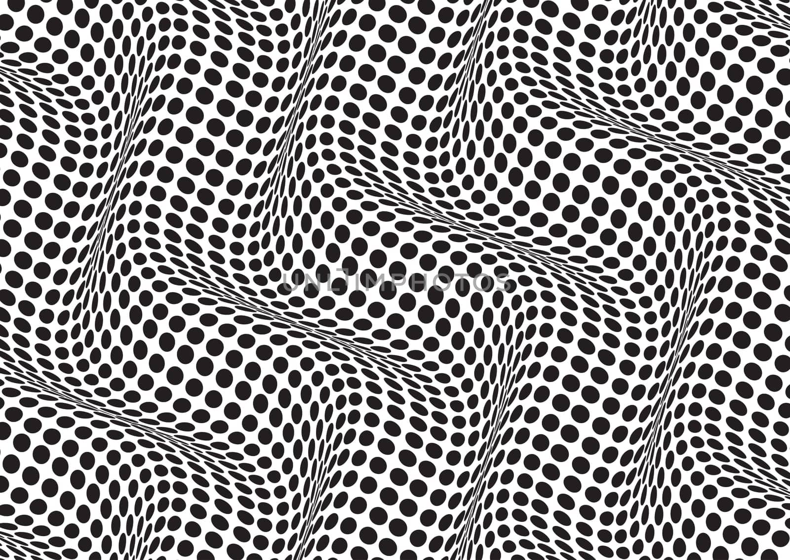 Abstract background with a black and white optical illusion