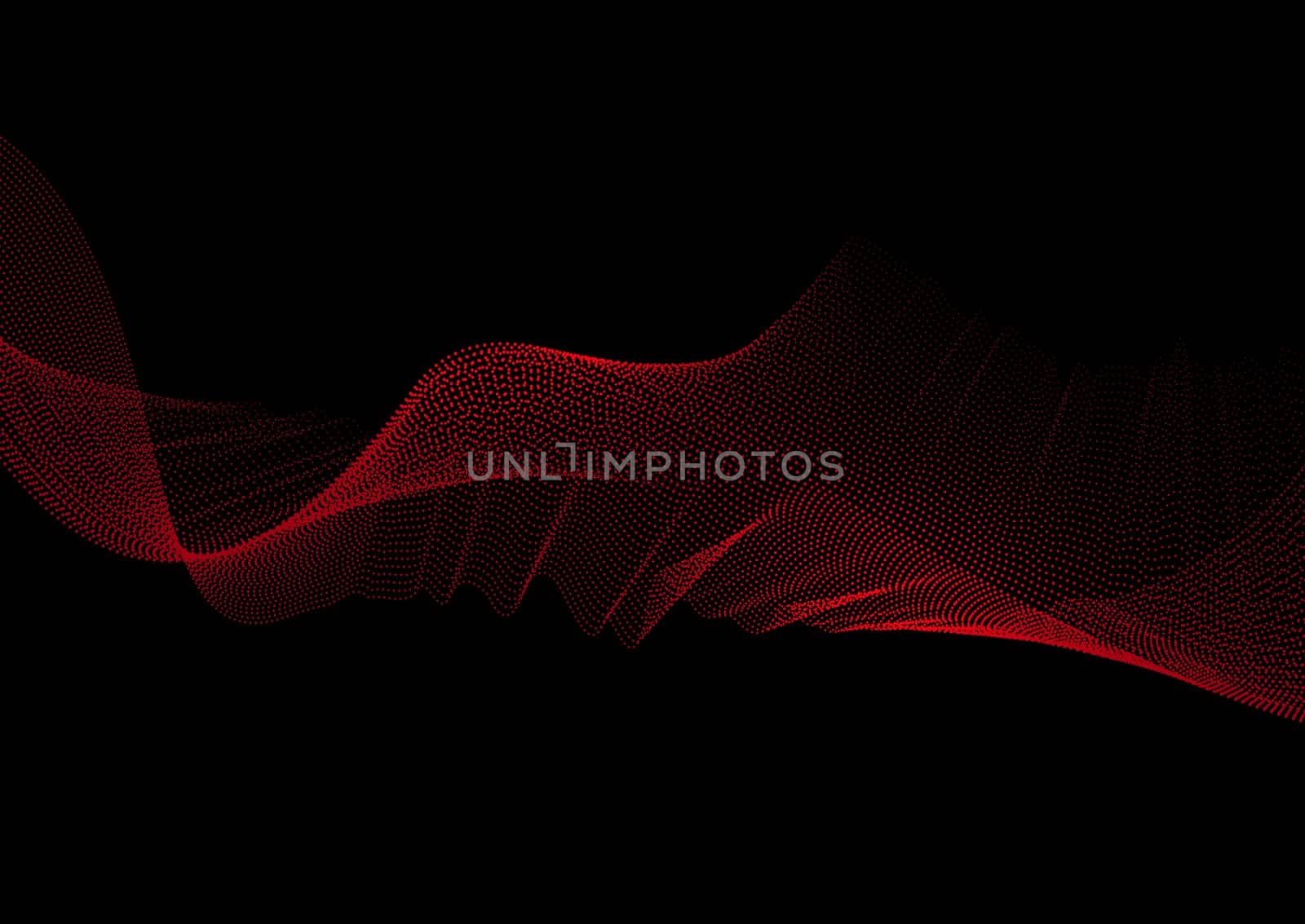 Abstract background with a particle wave design