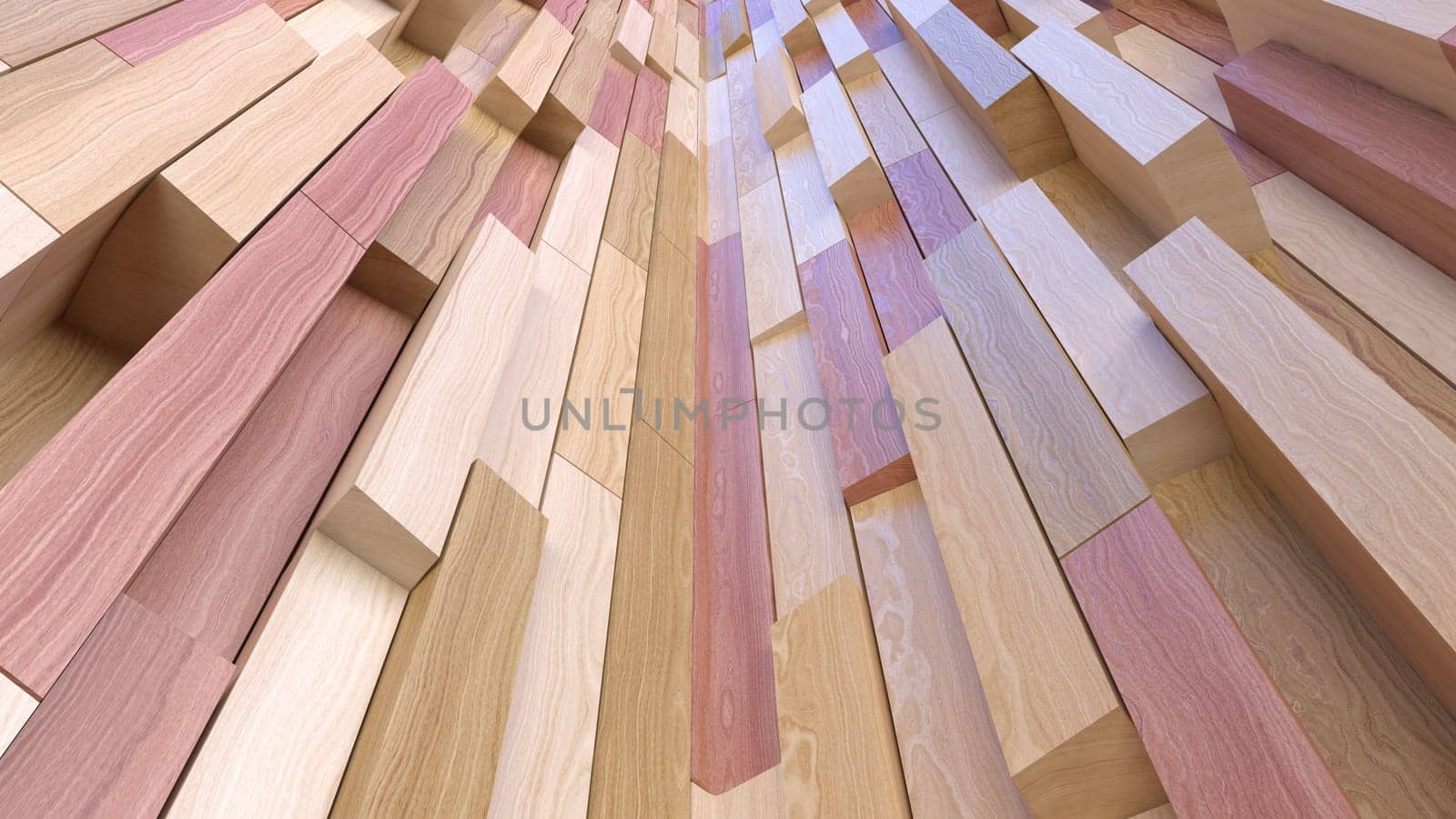 Render of 3D Geometric Abstract Background