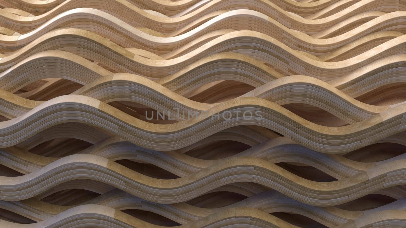 Render of 3D Geometric Abstract Background