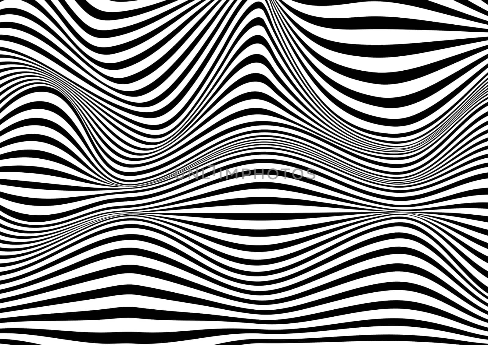 Abstract striped background with an optical illusion effect