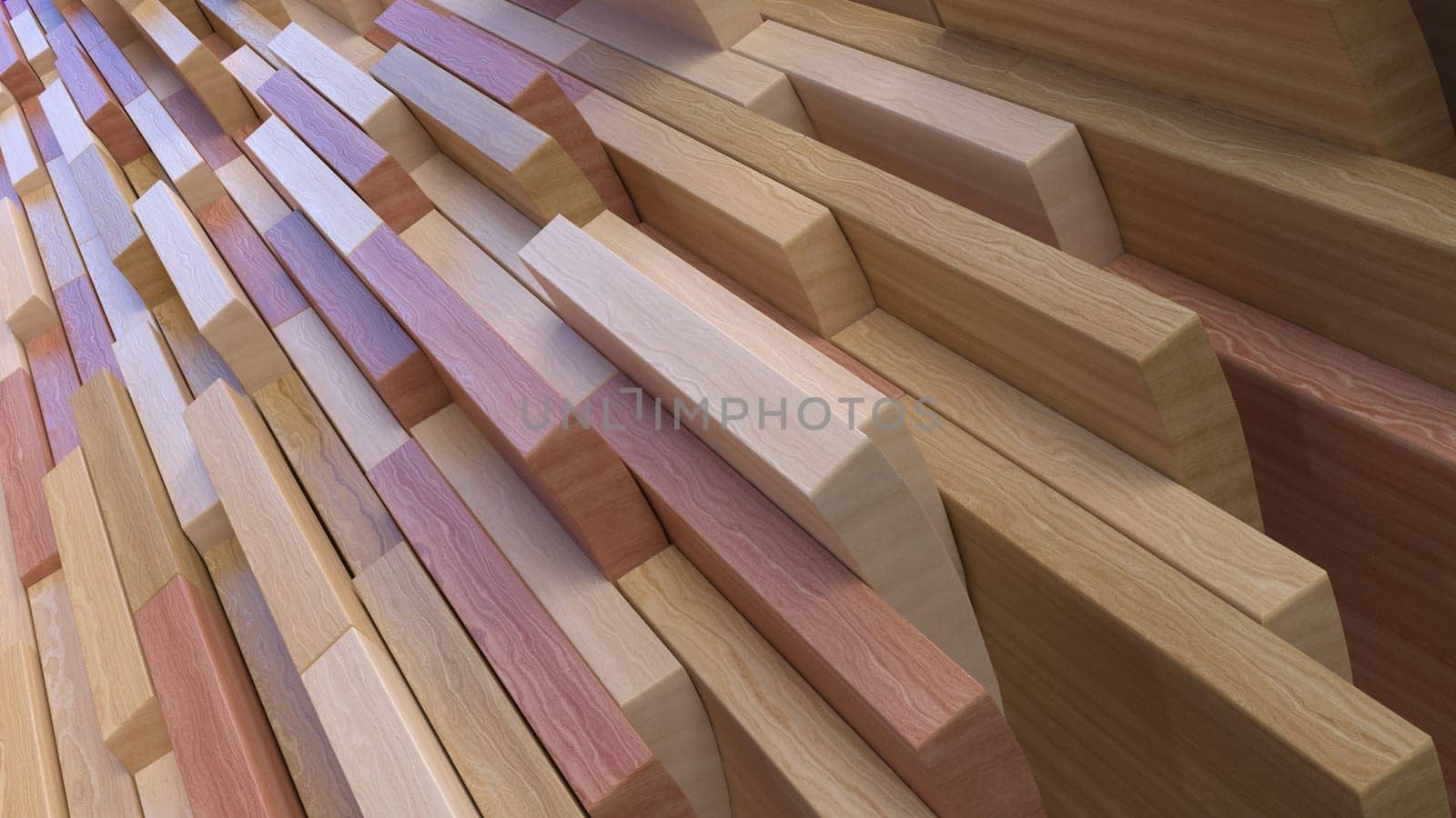Render of 3D Geometric Abstract Background