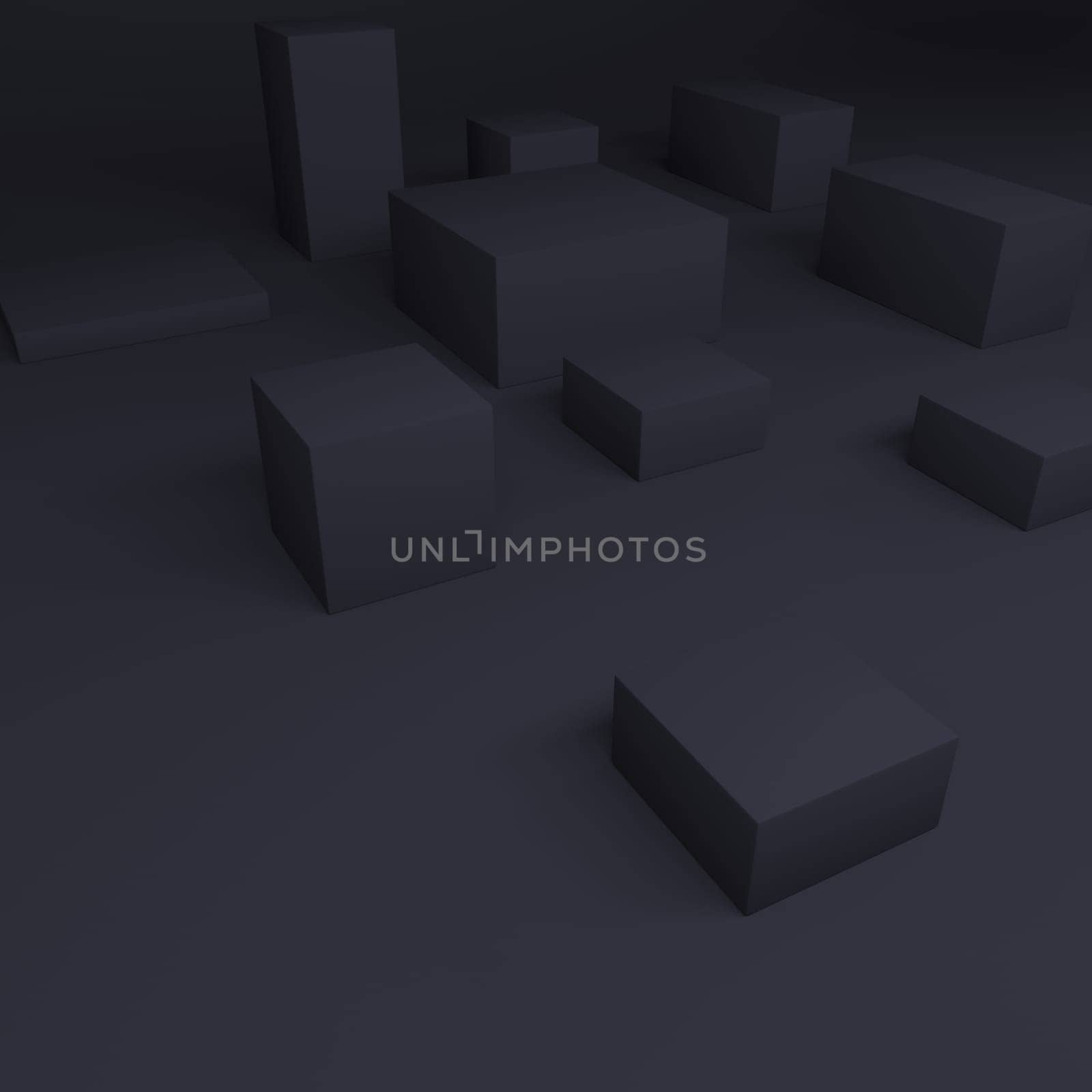 Render of 3D Geometric Abstract Background