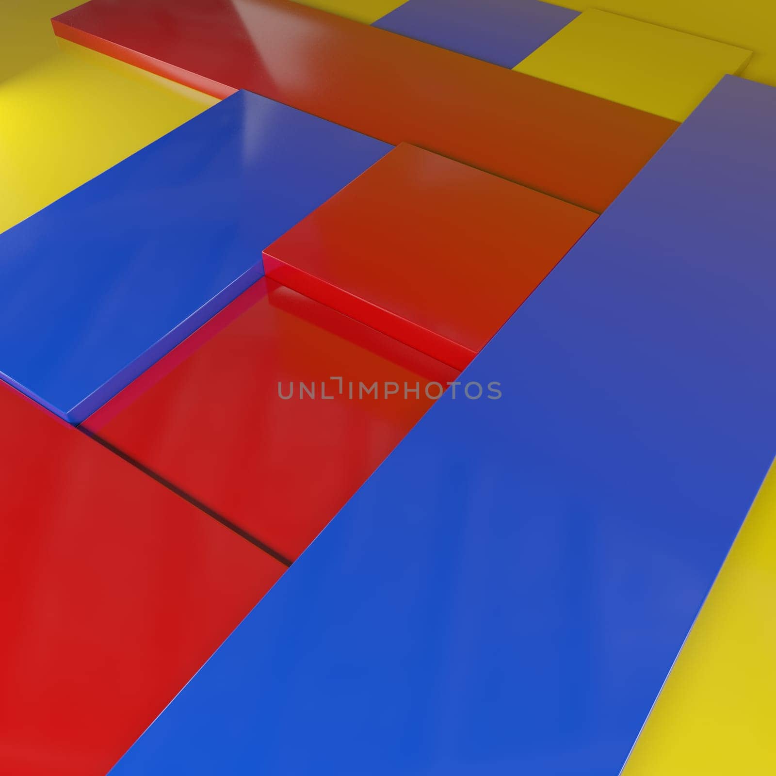 Render of 3D Geometric Abstract Background