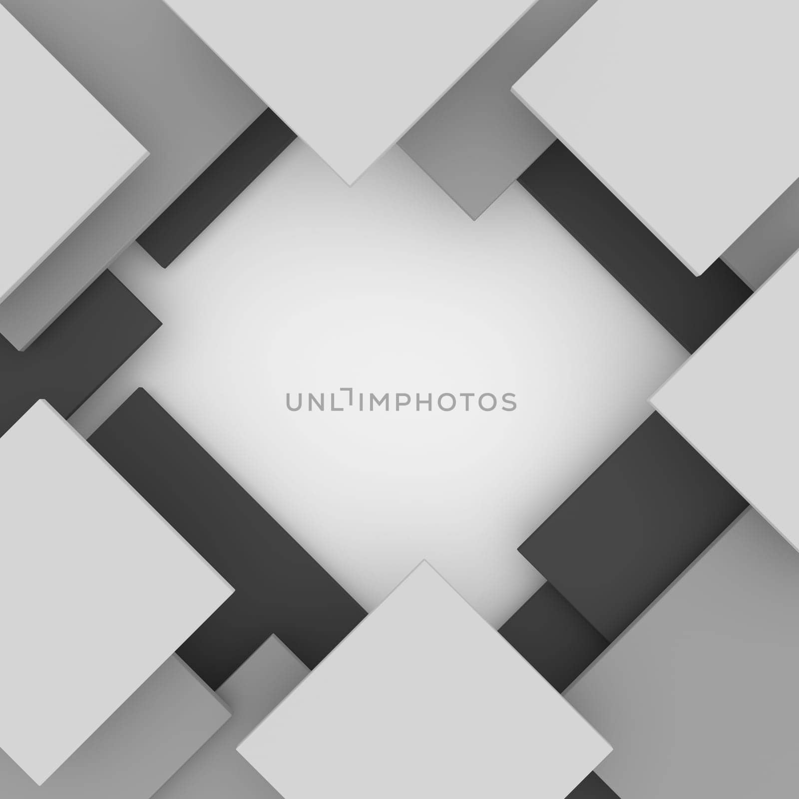 Render of 3D Geometric Abstract Background