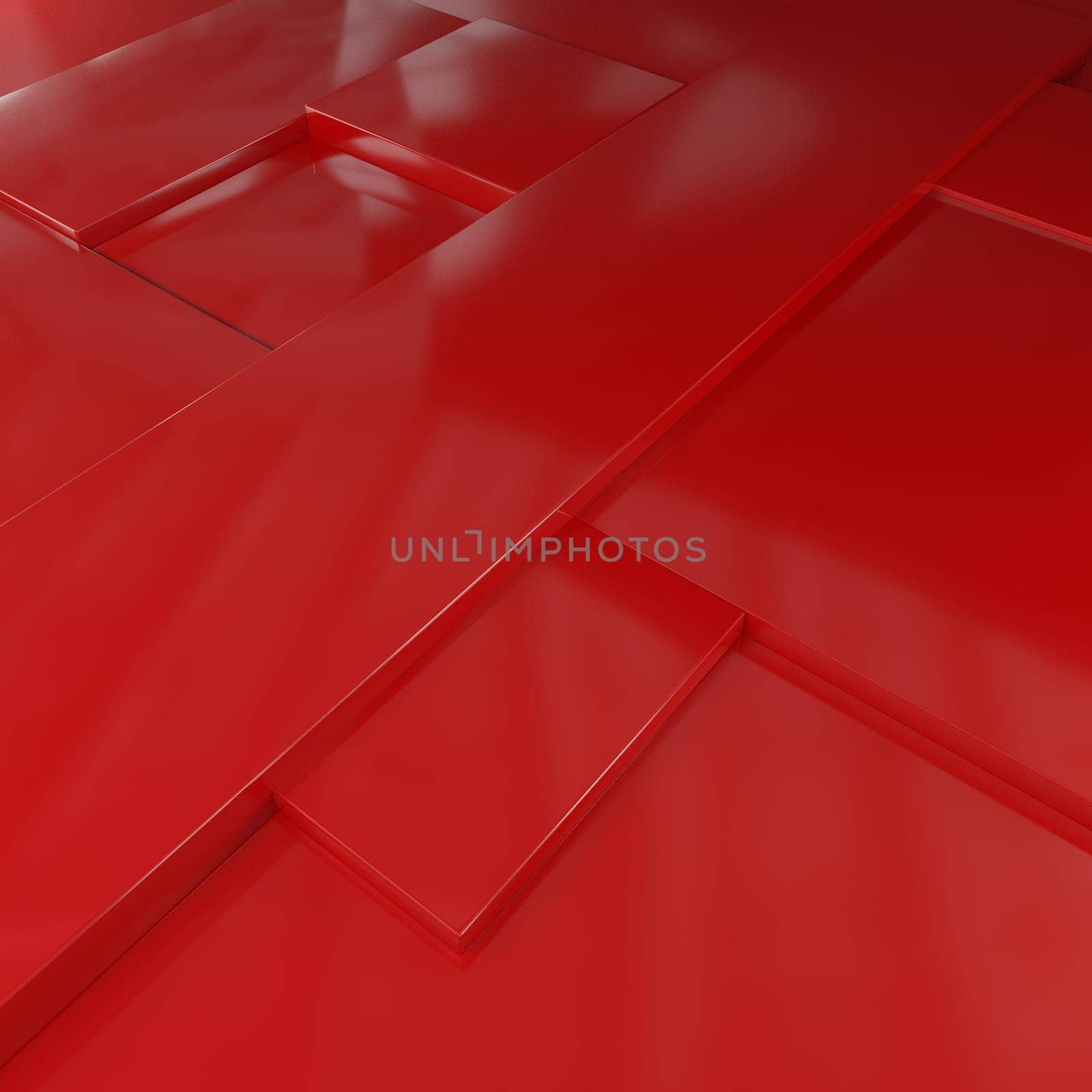 Render of 3D Geometric Abstract Background