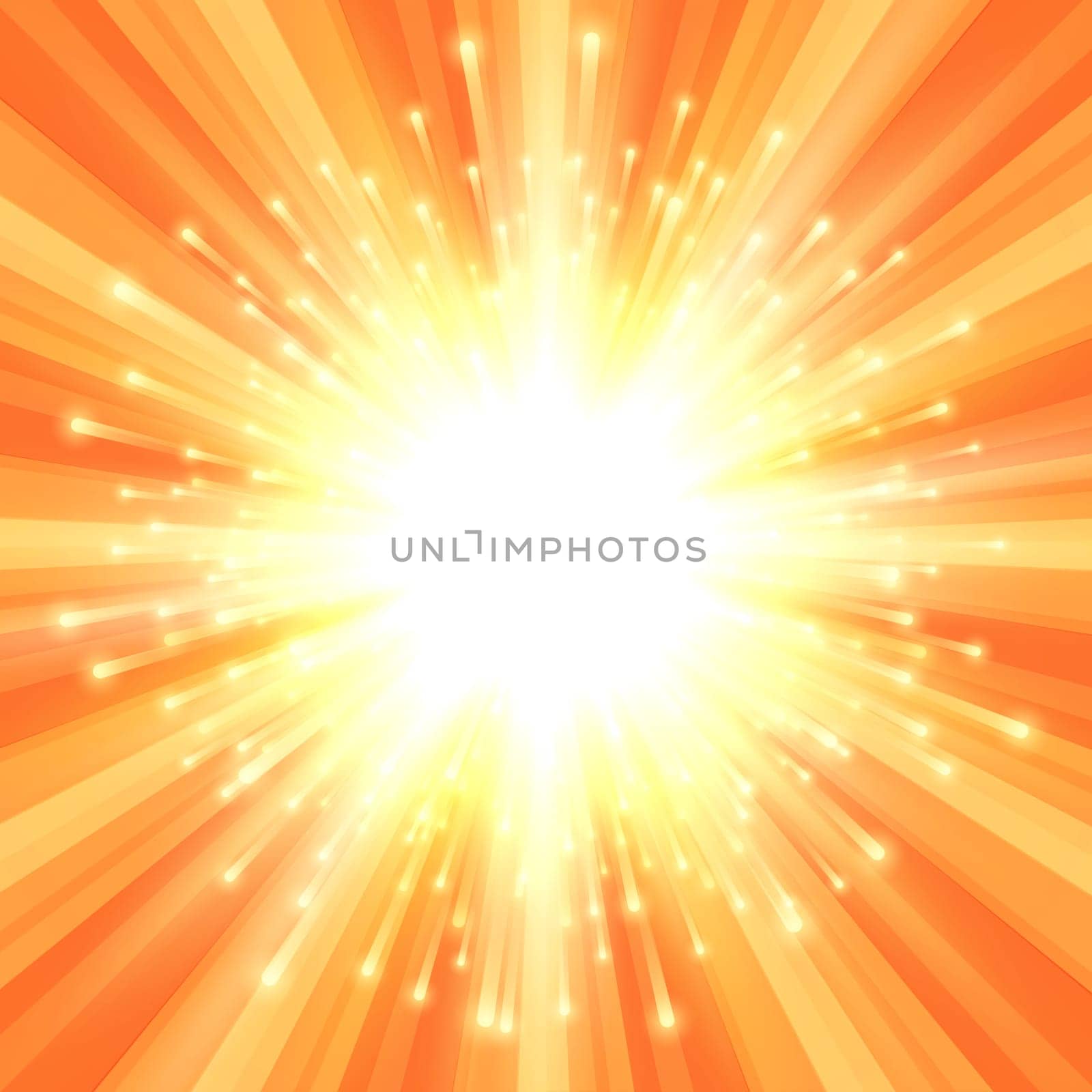 Abstract background with an orange and yellow starburst design