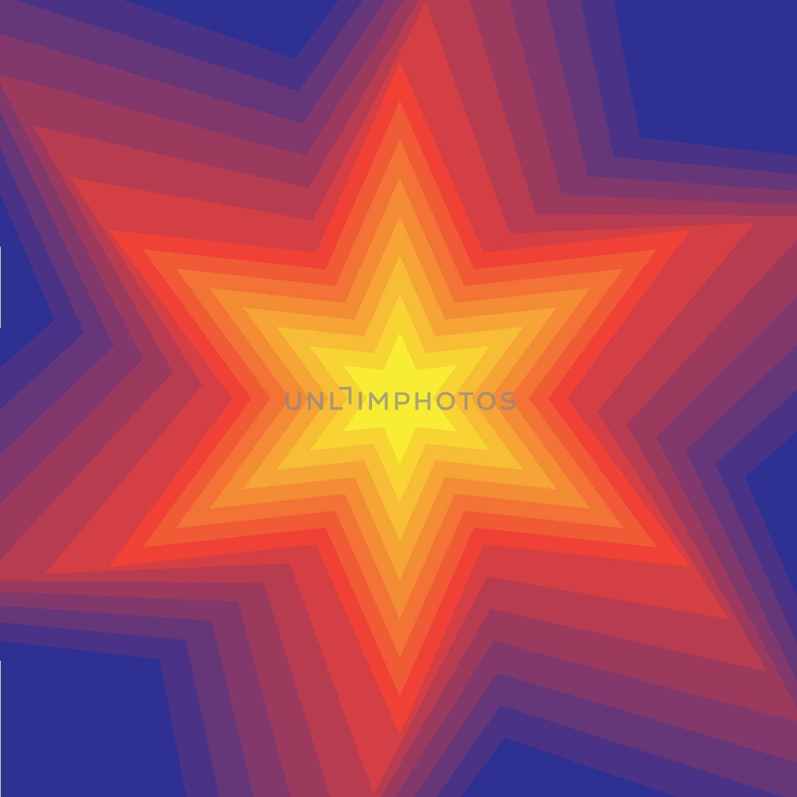 Abstract background with a colourful star design