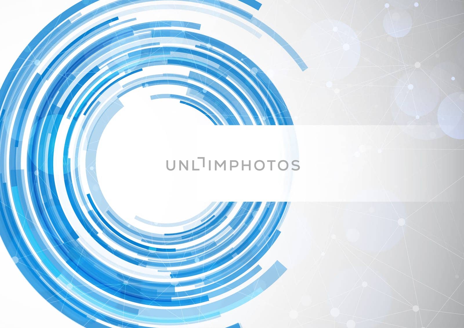 Abstract tech style background with connecting lines and dots
