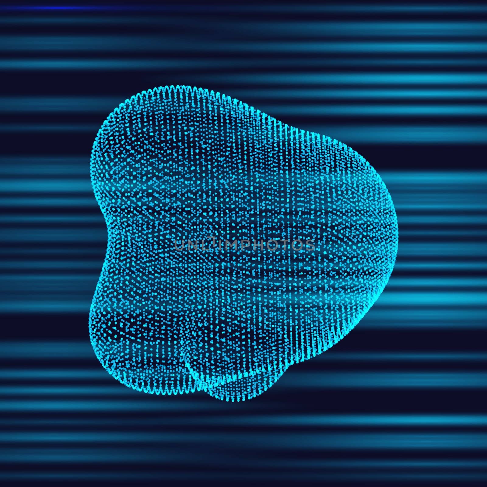 Abstract techno background with random shape with dot design
