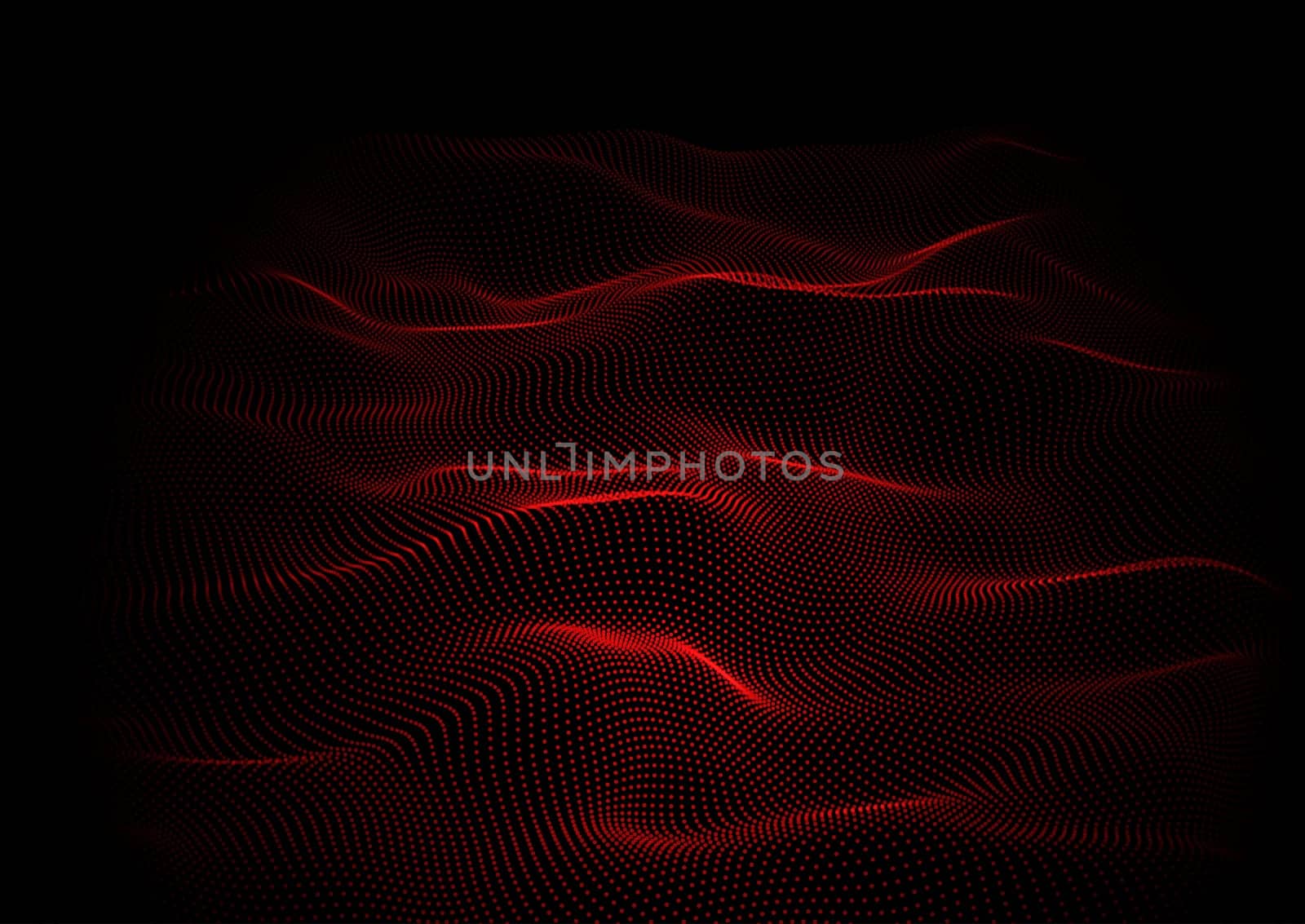 Abstract techno background with flowing particles design
