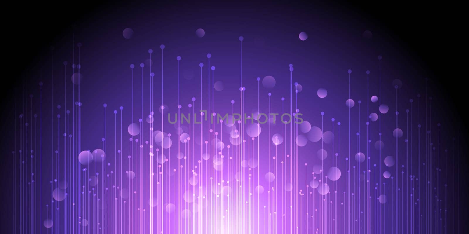 Abstract banner with a digital techno design