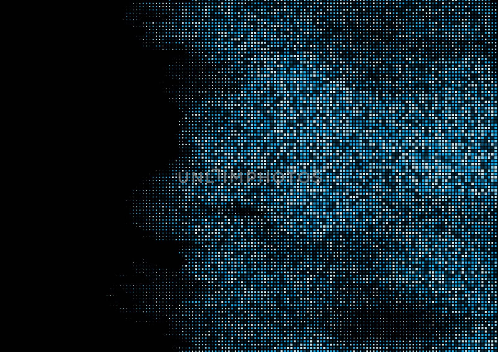 Abstract techno styled background with fading squares design