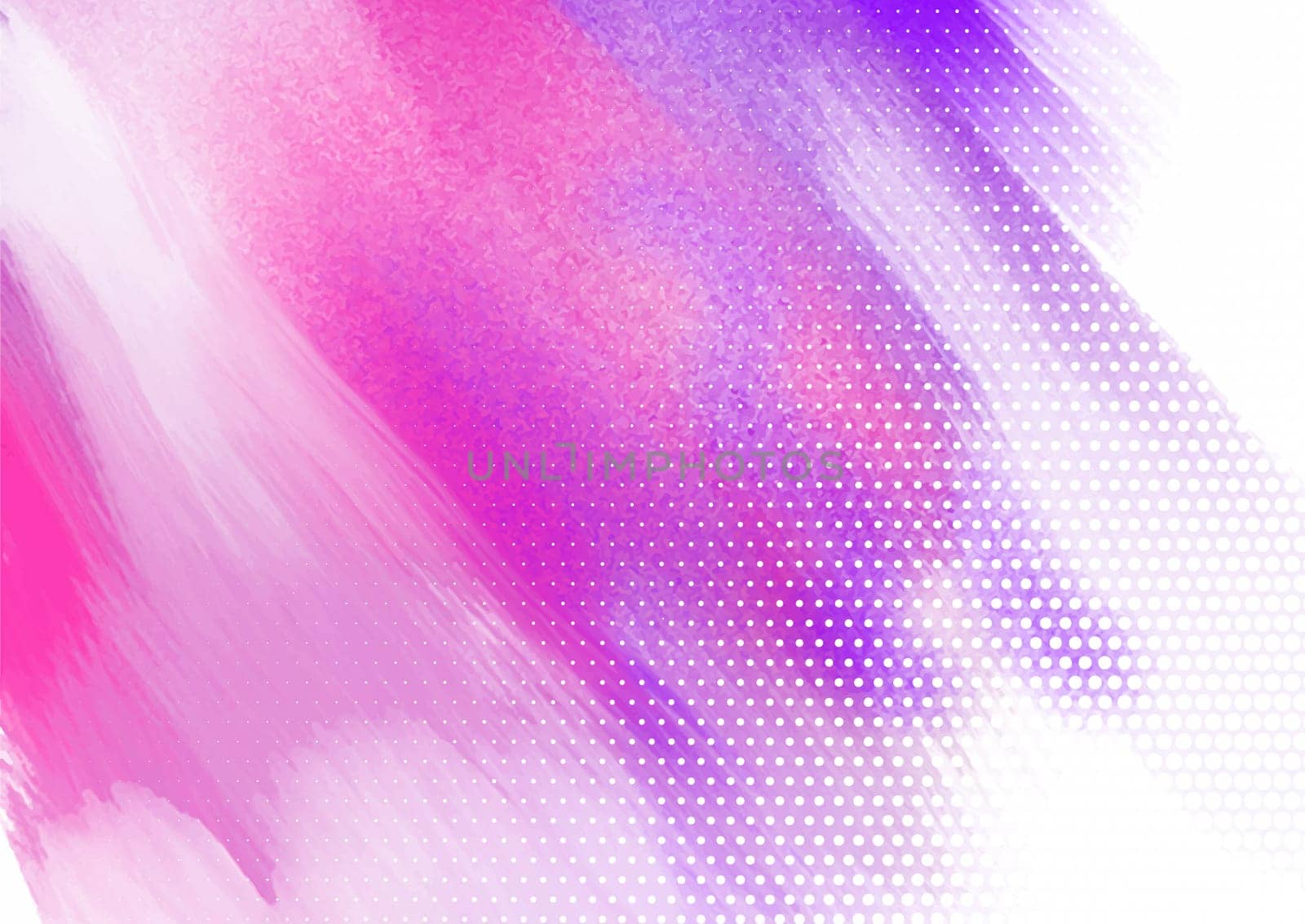 Abstract watercolour background with a halftone dots design