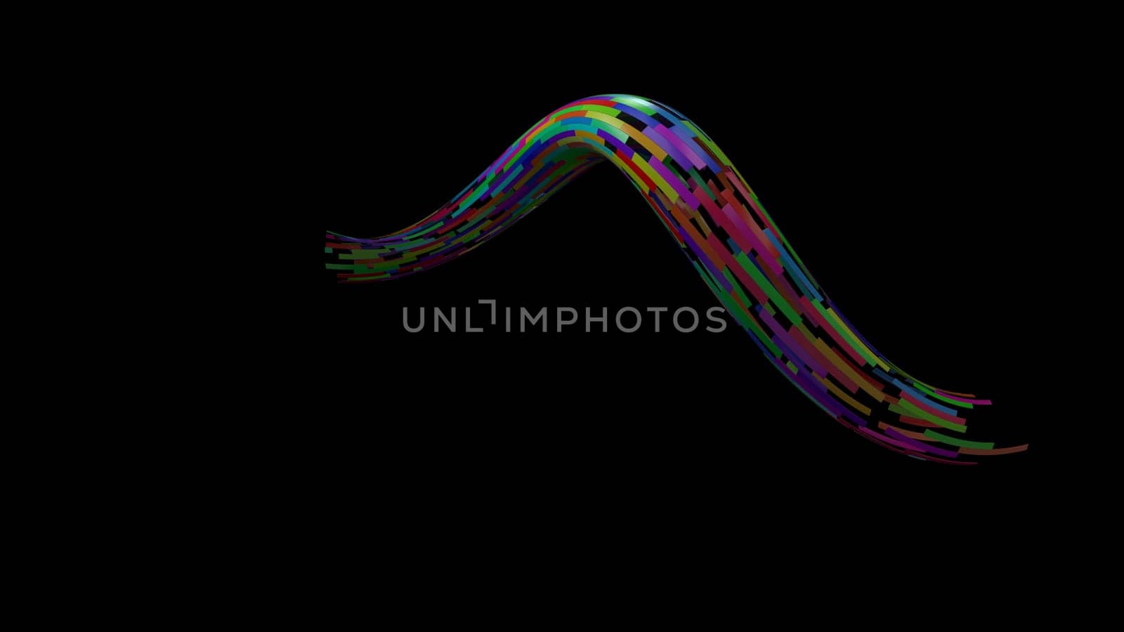 3d render of Abstract design background with swirl shapes
