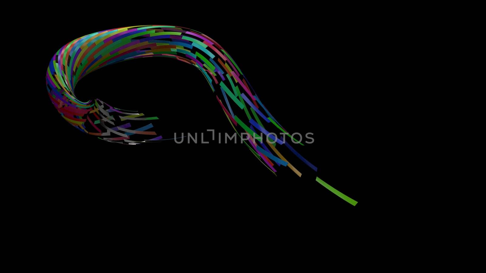 3d render of Abstract design background with swirl shapes