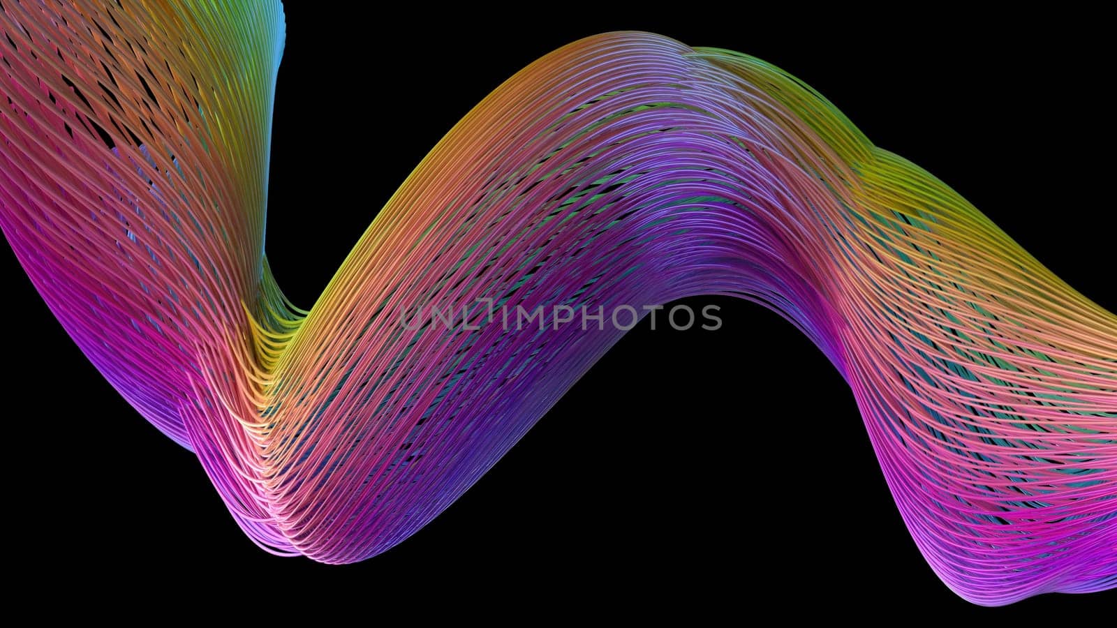 Render of 3D Geometric Abstract Background