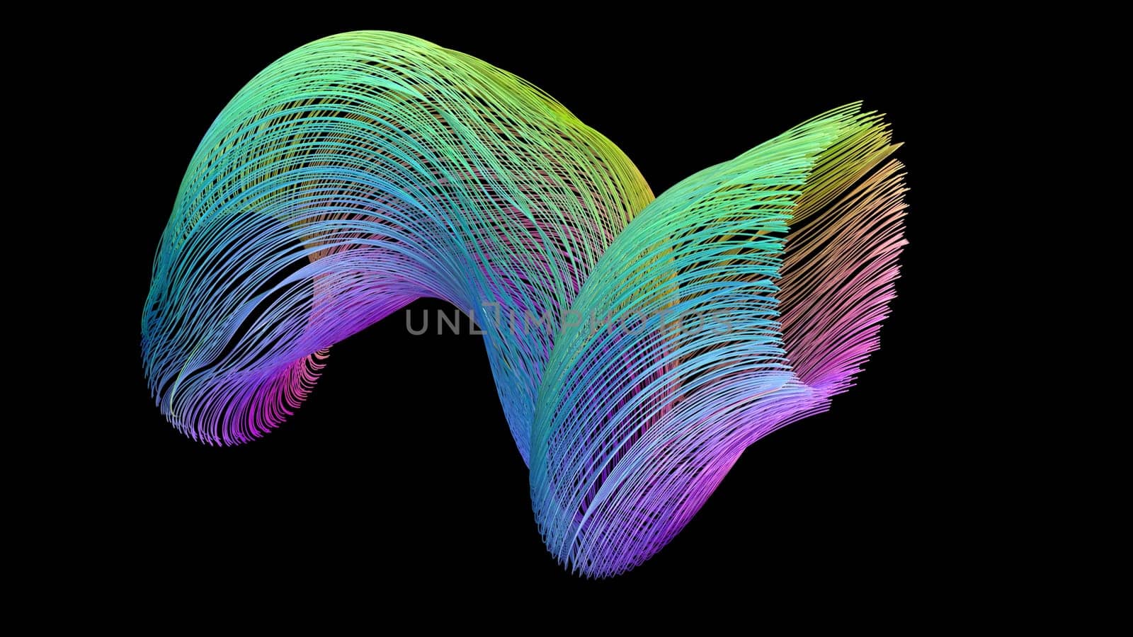 Render of 3D Geometric Abstract Background