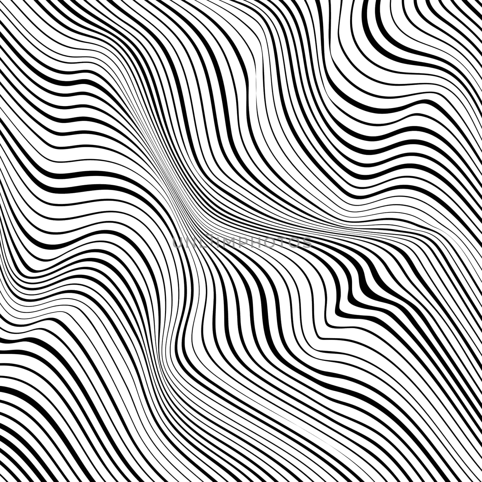 Abstract background with a warped striped pattern