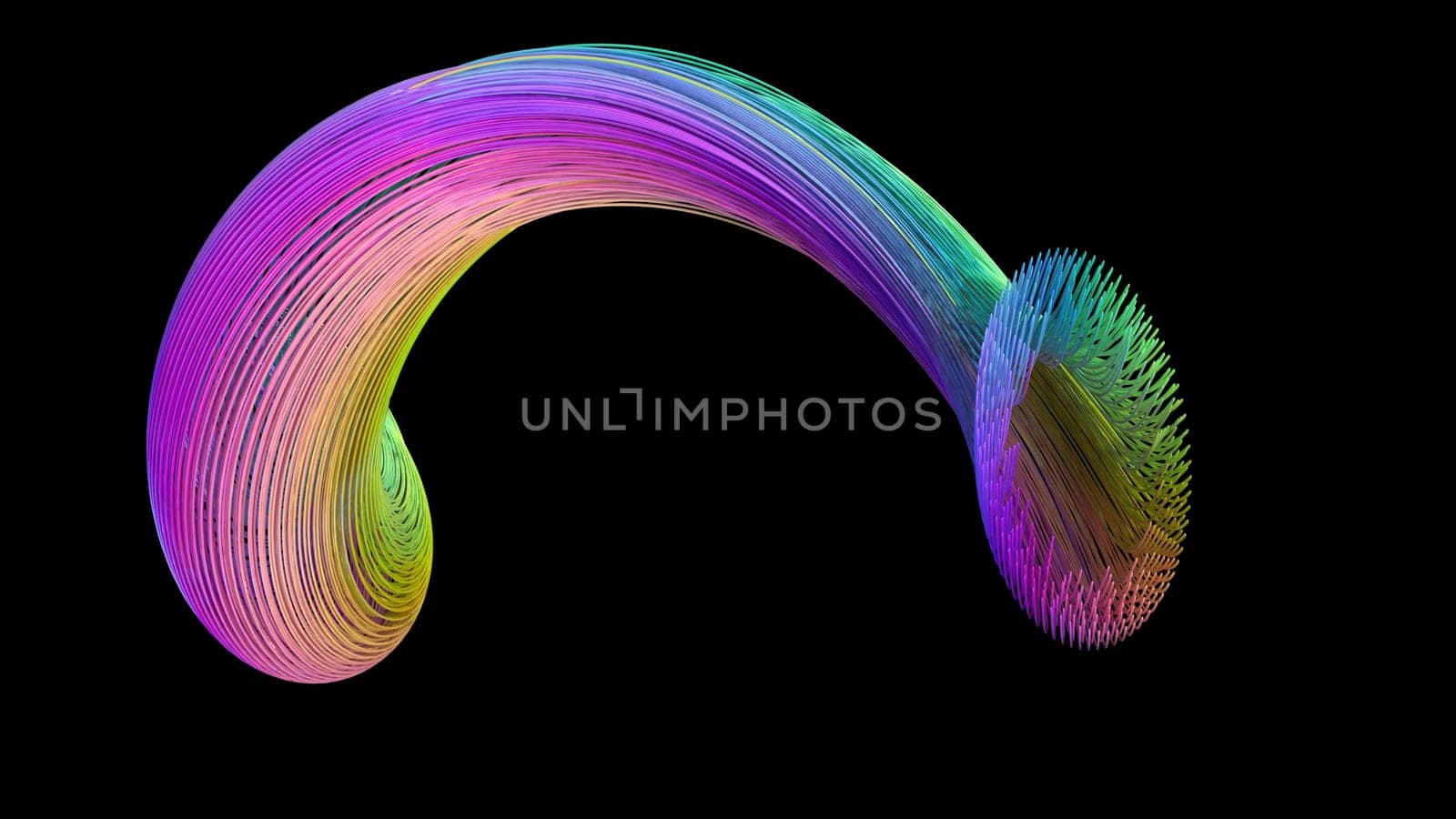 Render of 3D Geometric Abstract Background