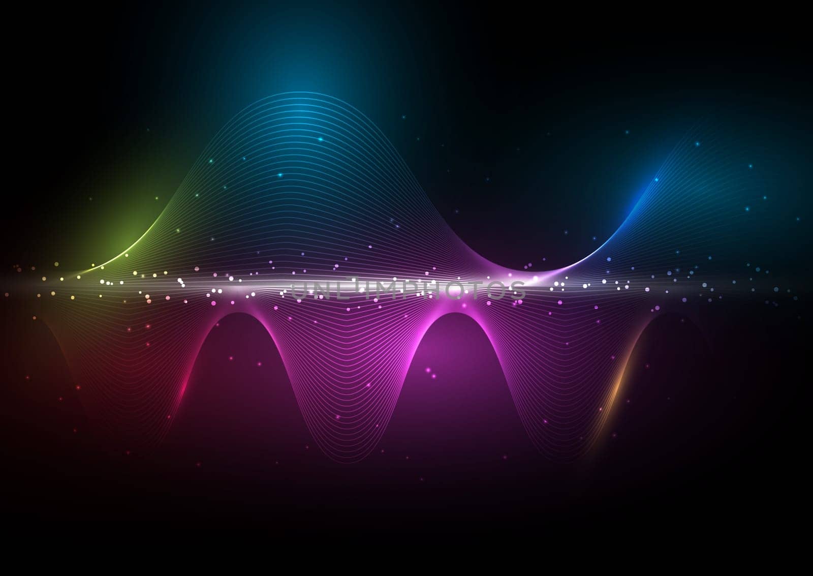 Abstract design background with waves