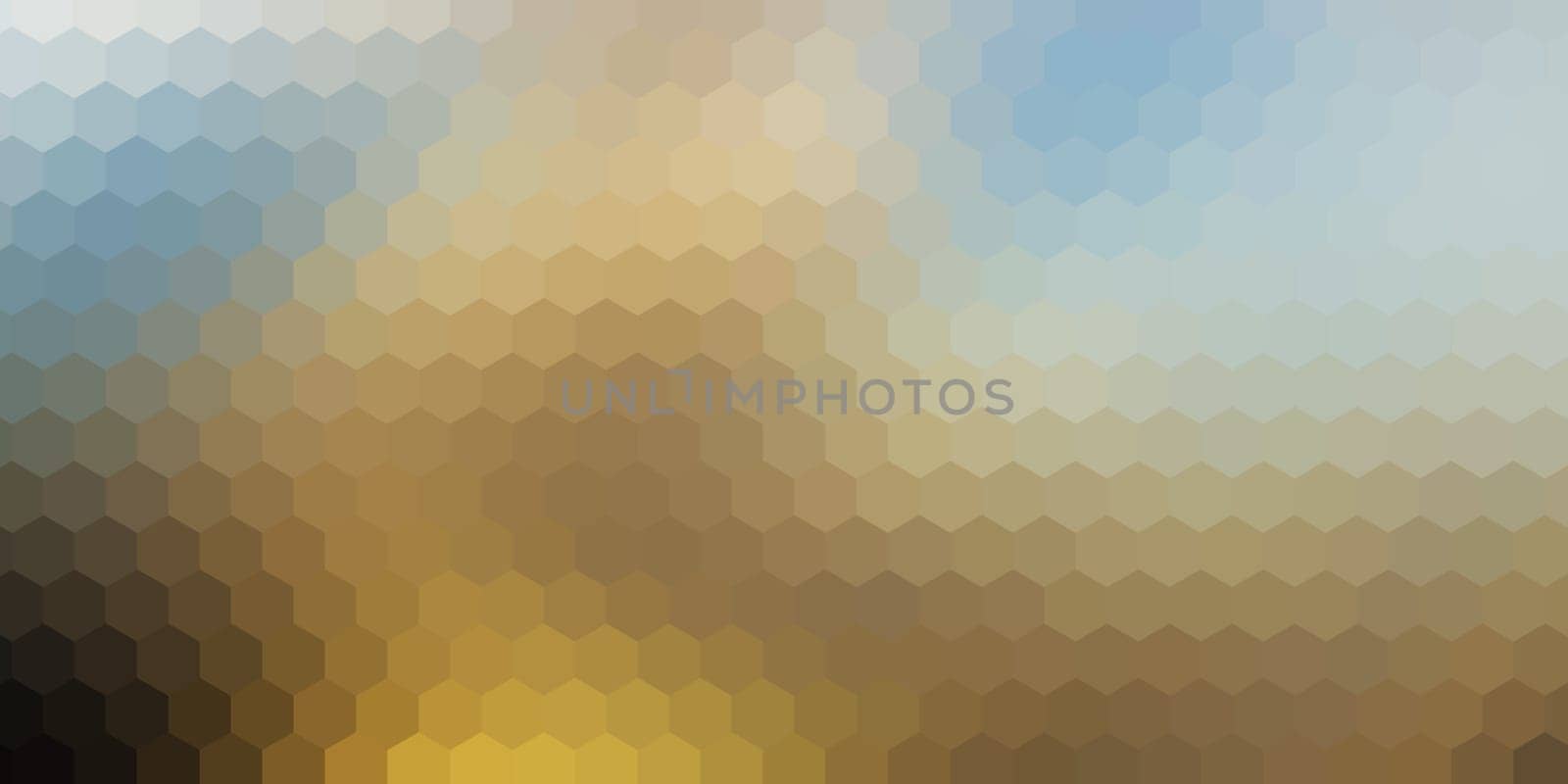 Abstract banner design with pastel hexagonal pattern