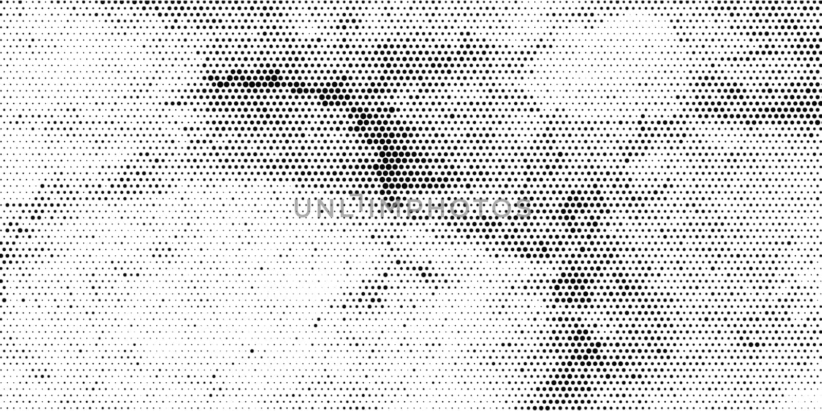 Banner template with an abstract halftone dots design