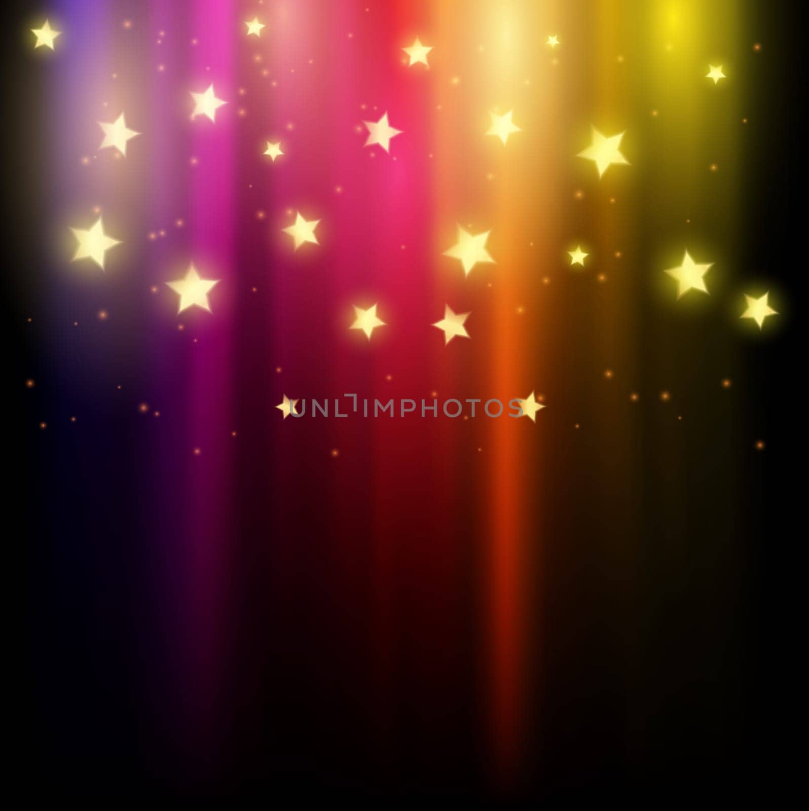 Colourful abstract background of stars