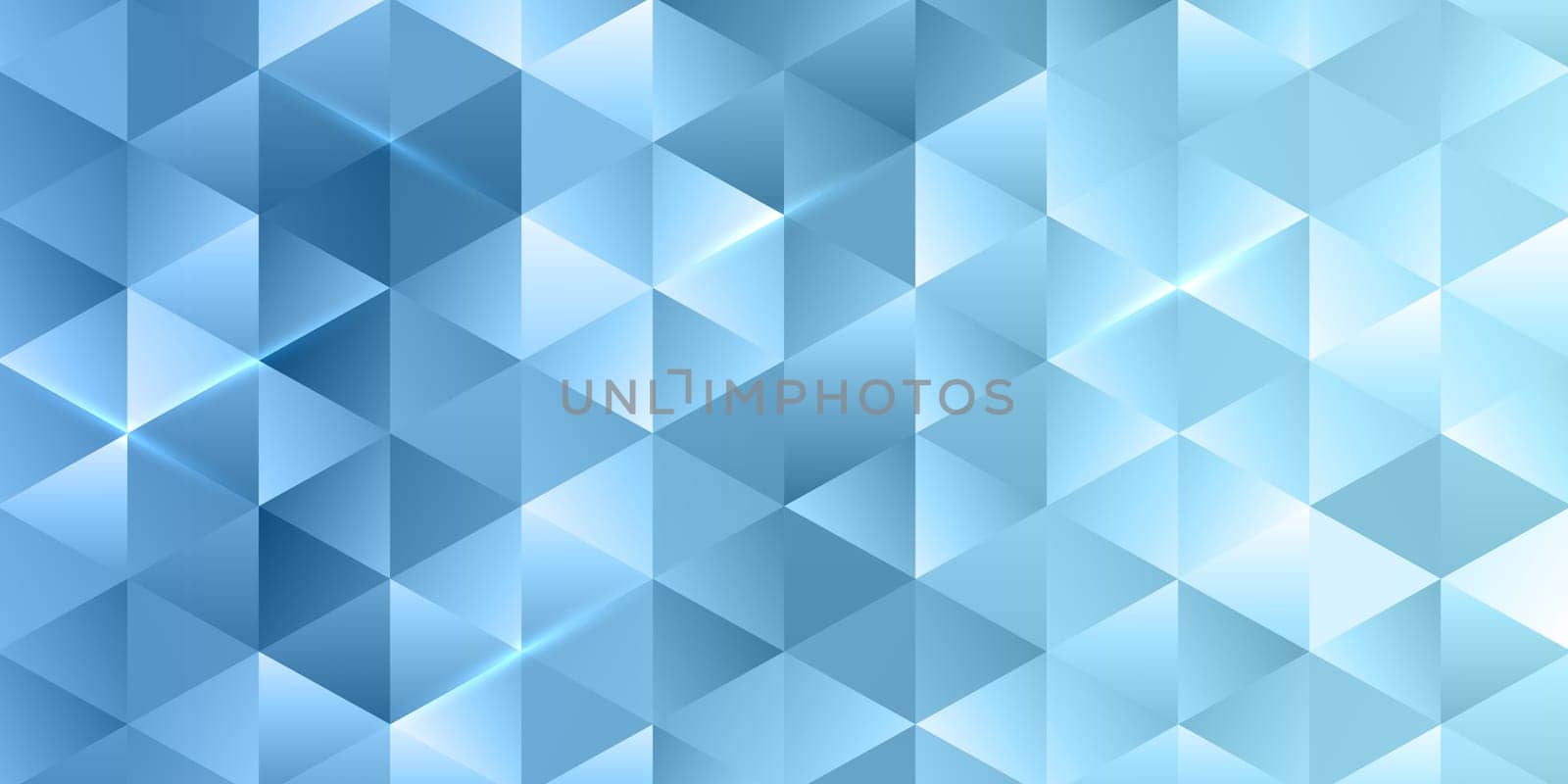 Banner template with a low poly design