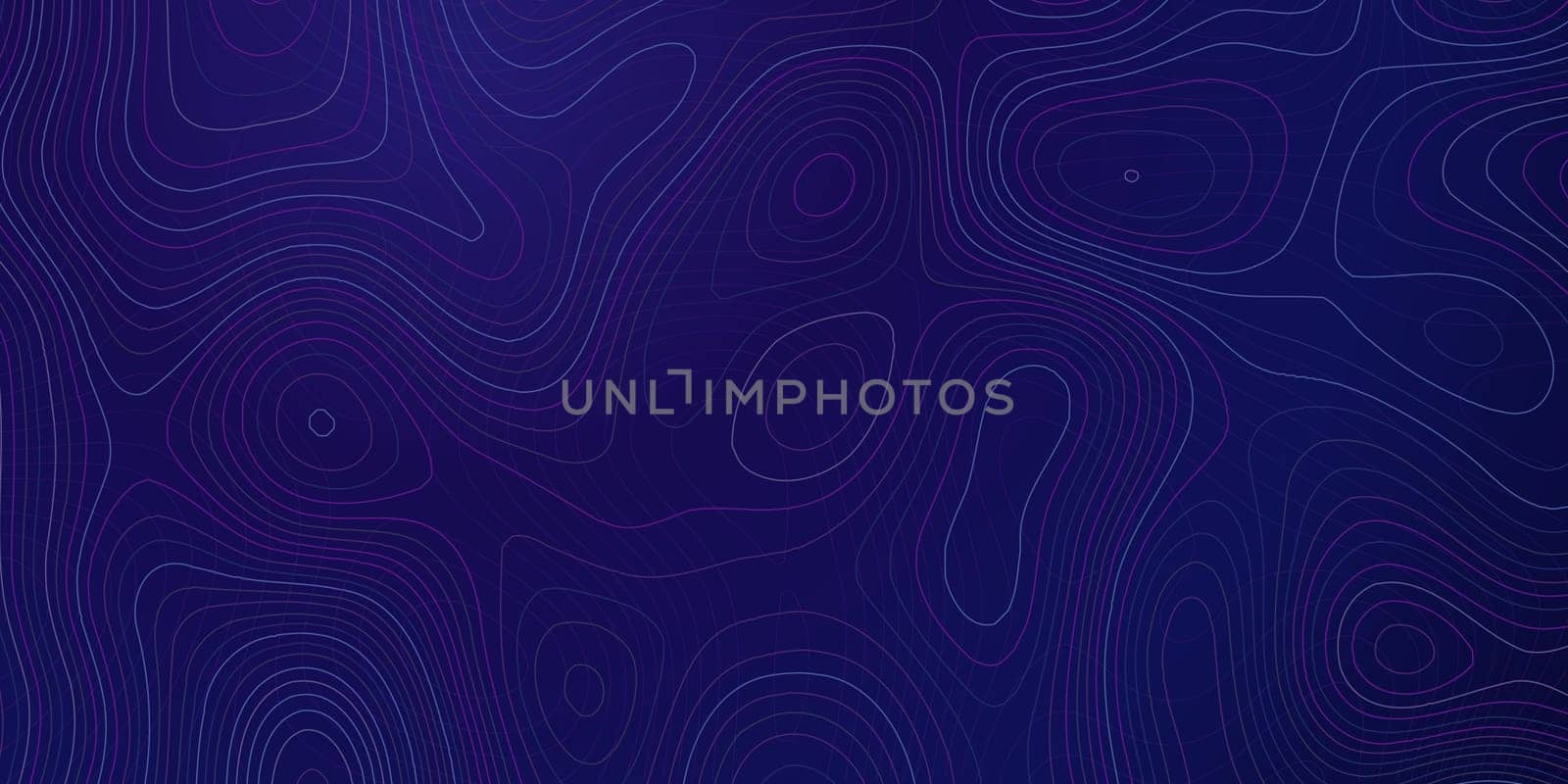 Banner with abstract topography map design
