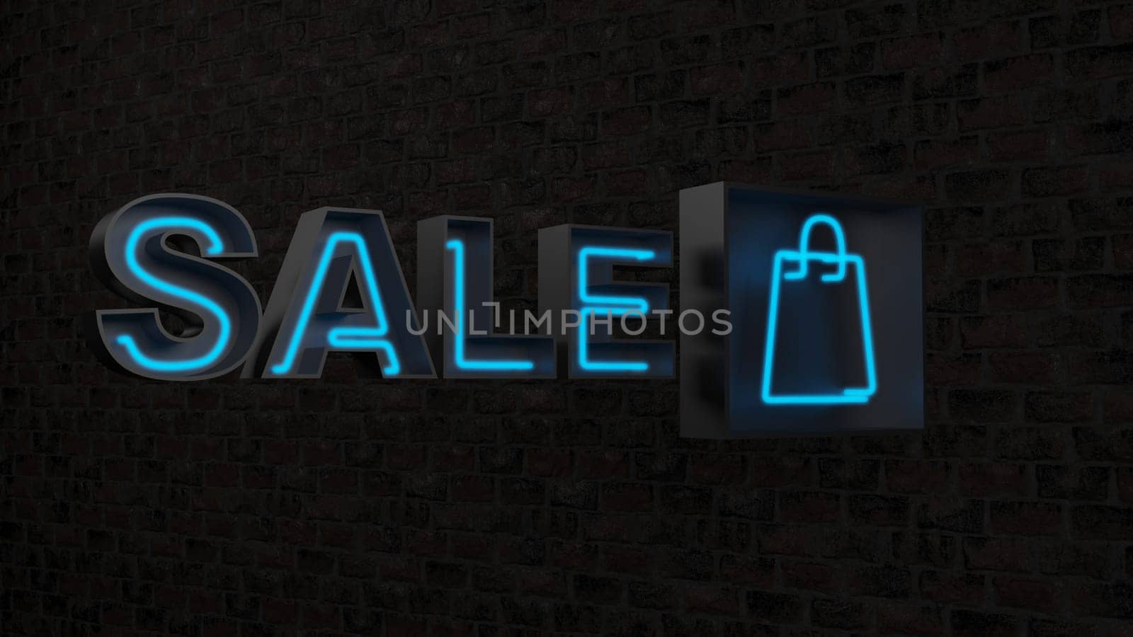 3d render of Black Friday sale background