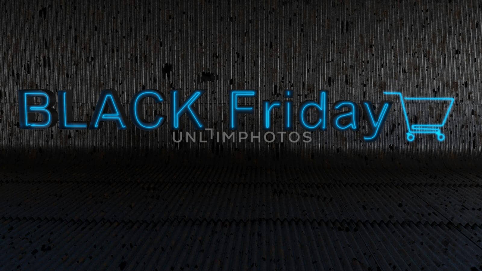 3d render of Black Friday sale background