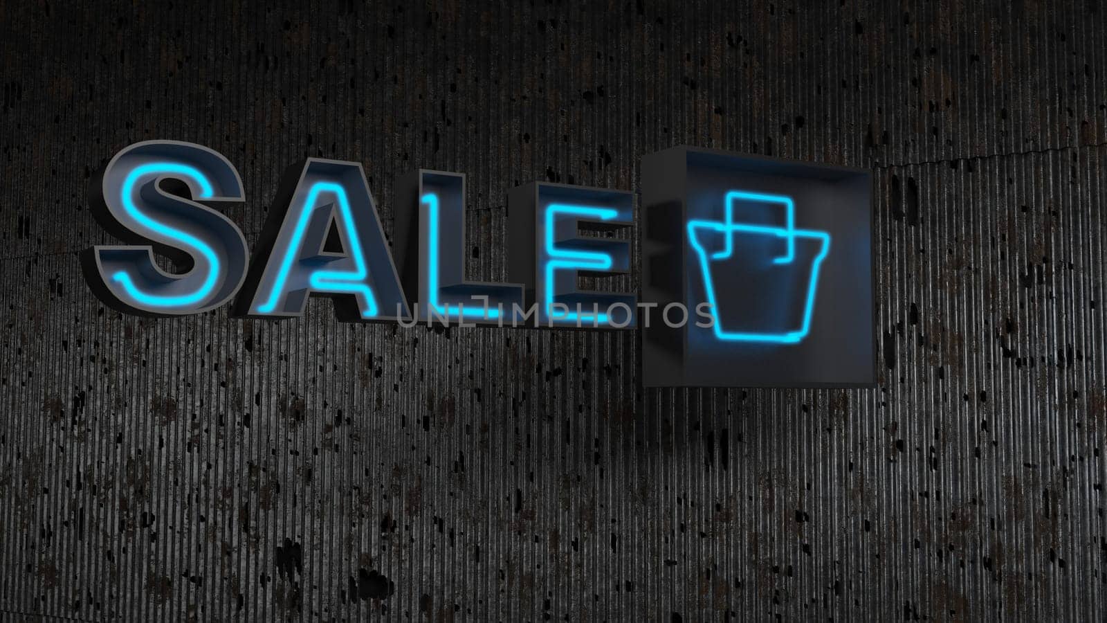3d render of Black Friday sale background