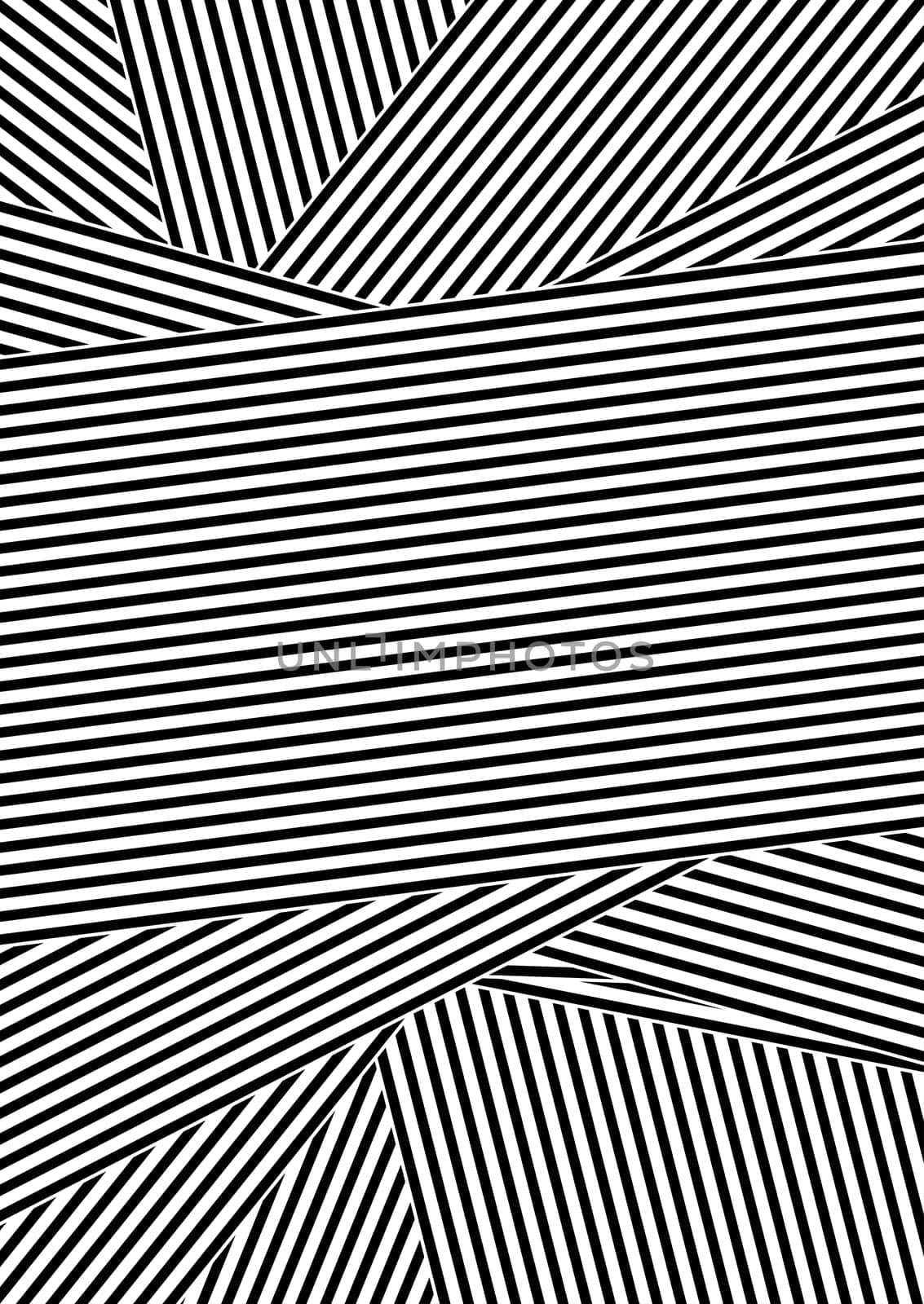 Black and white abstract stripe design