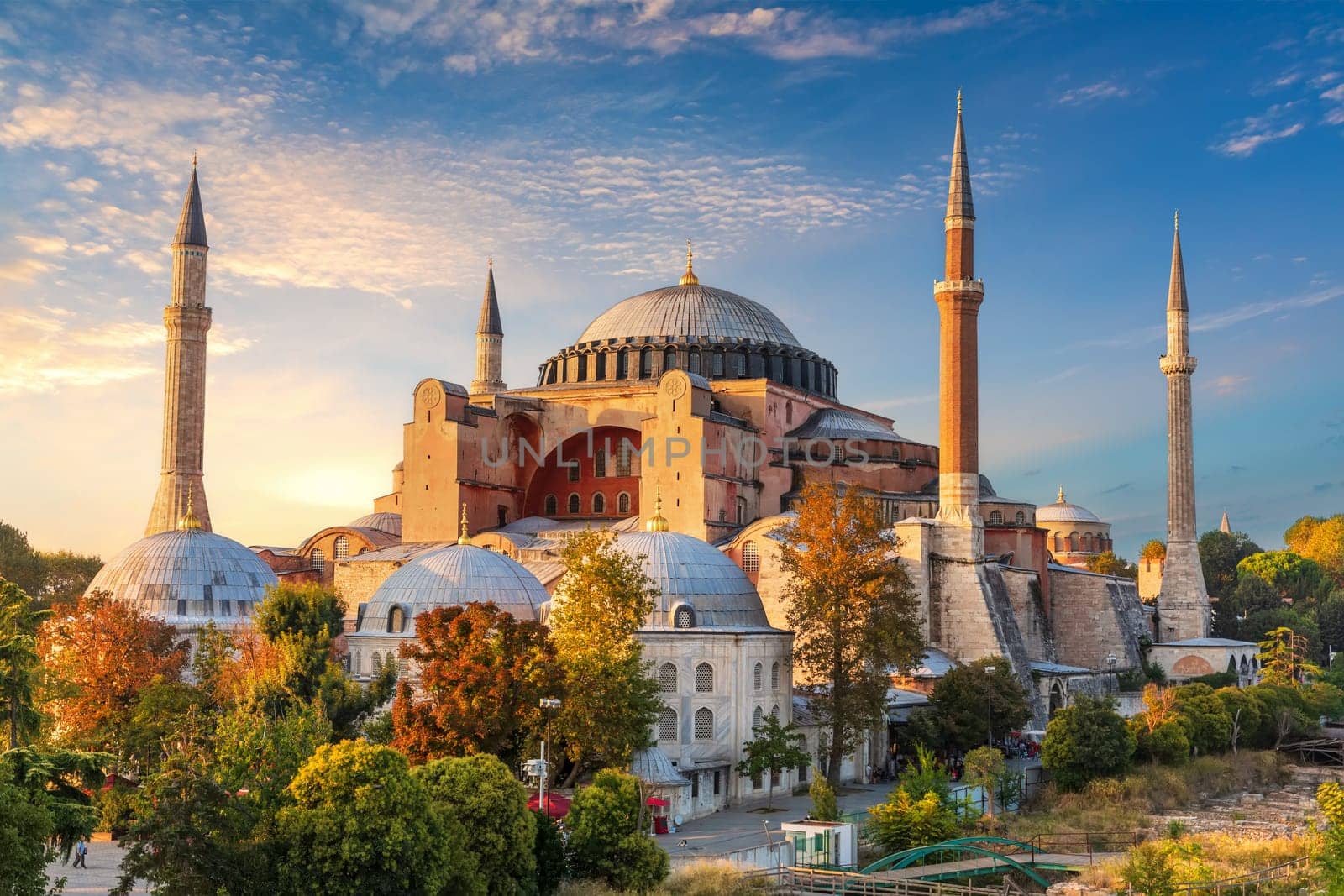 Hagia Sophia, famous landmark of Istanbul, Turkey.