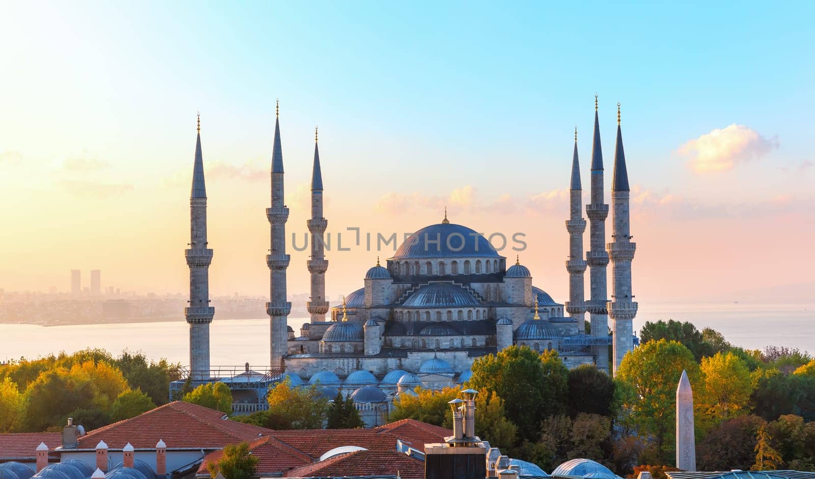 The Blue Mosque, also know as Sultan Ahmet Mosque, Istanbul.