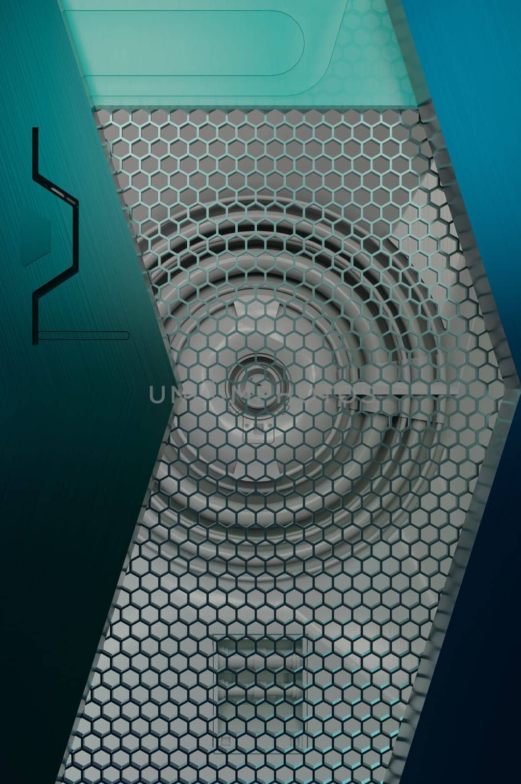 3d illustration. grid metal design background .  blank space for text logo , concept modern luxury futuristic surface and brochure
