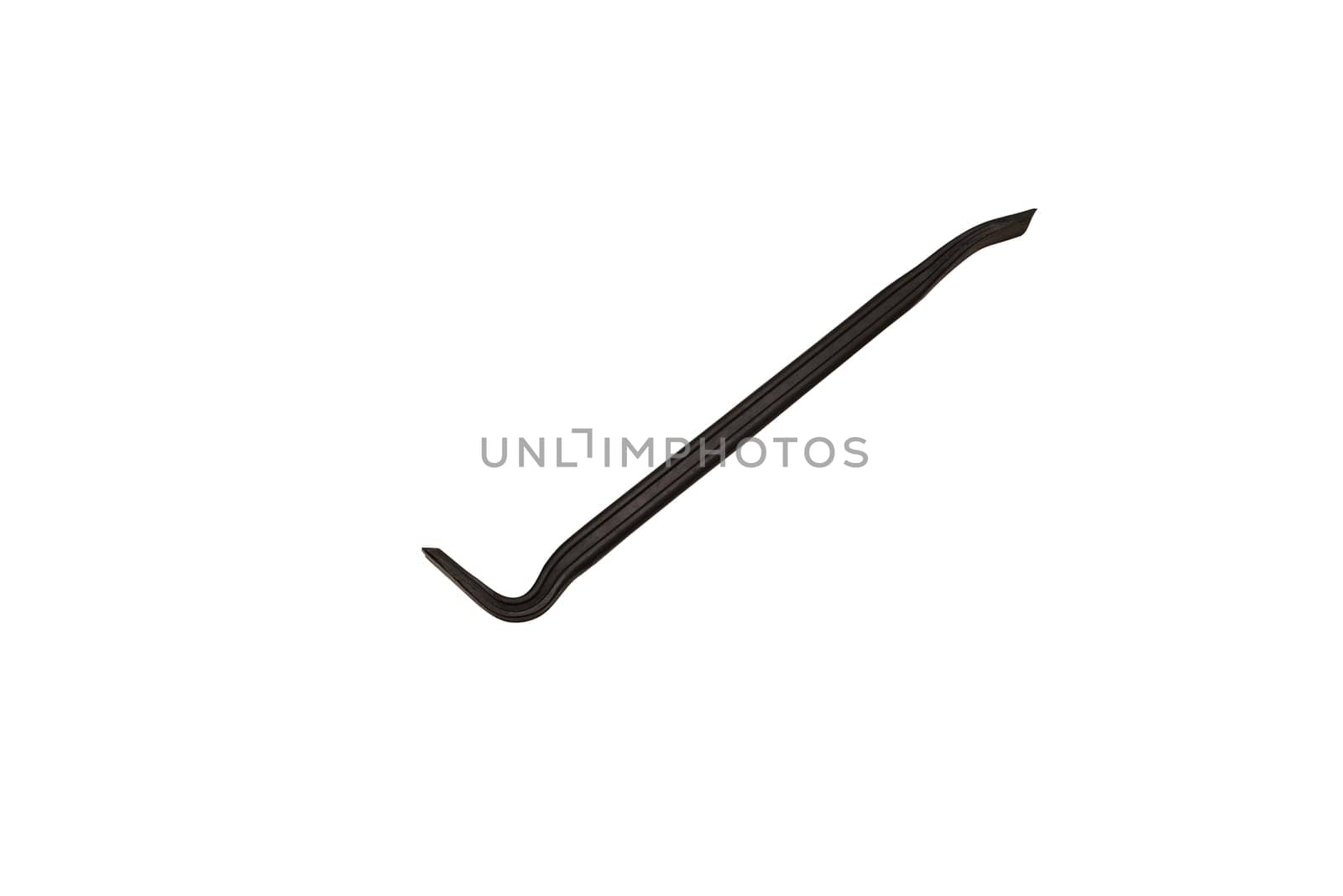 New black crowbar on white background