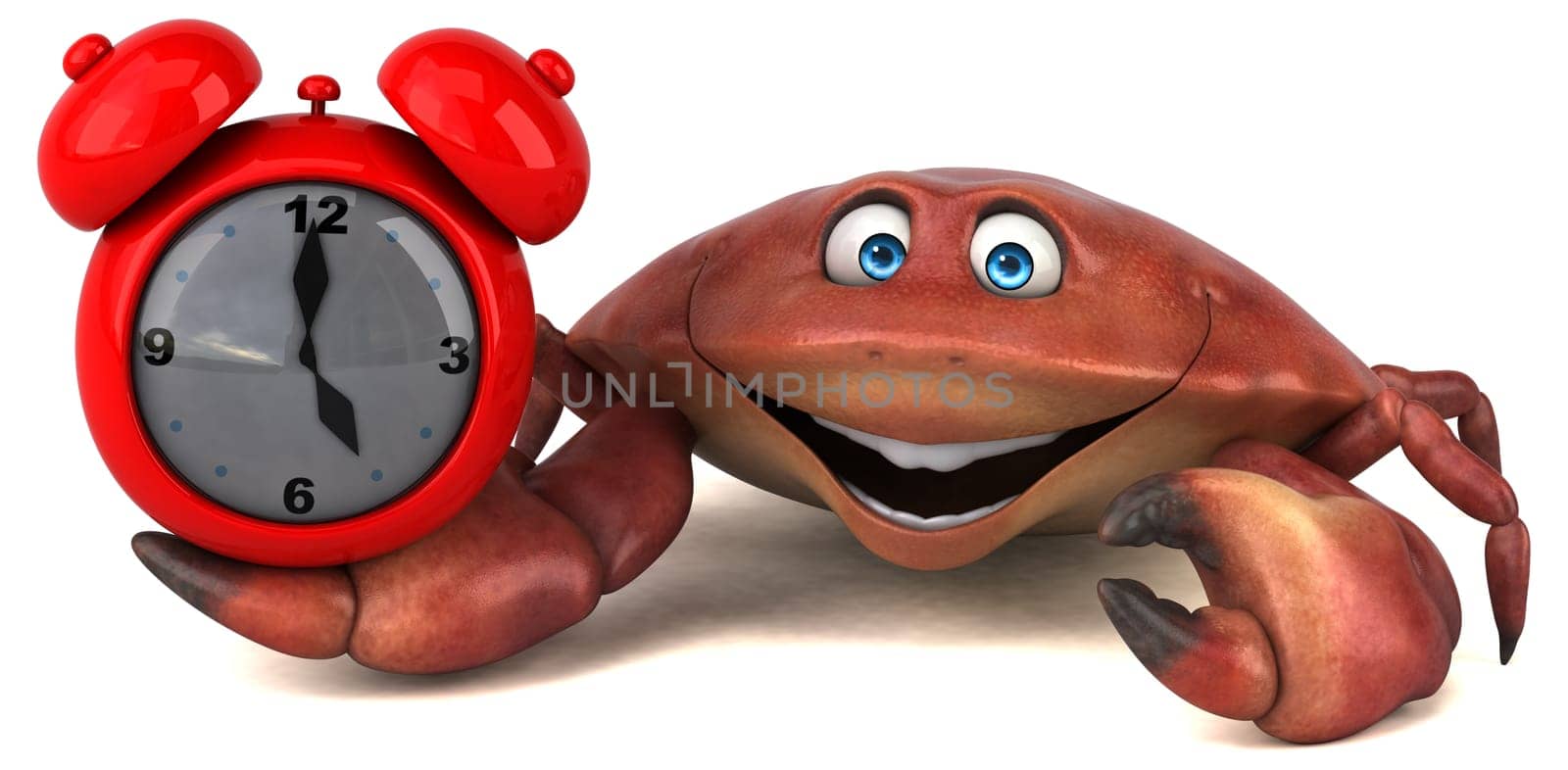 Fun crab - 3D Illustration