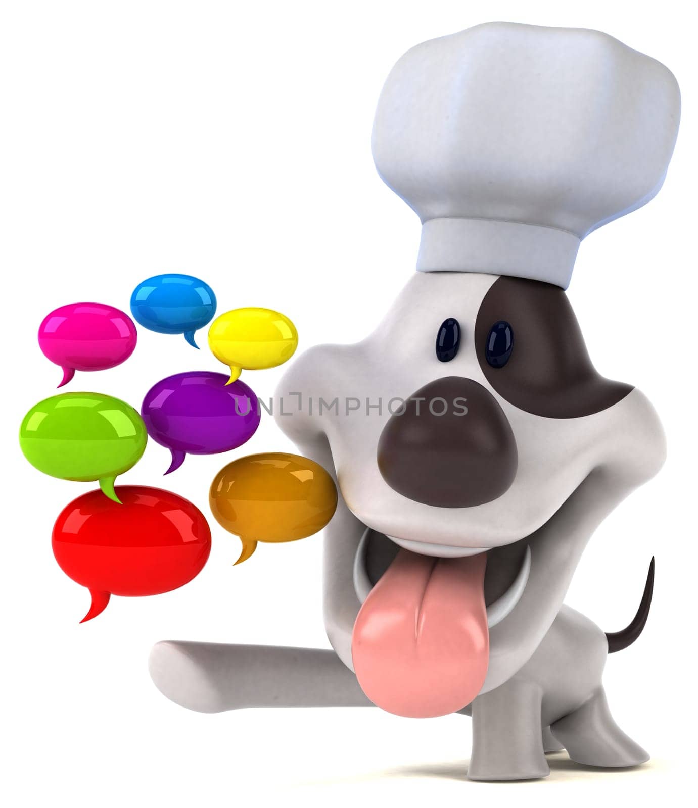 Fun dog - 3D Illustration